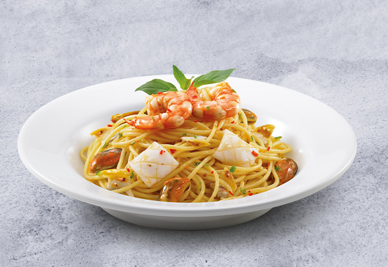 Spaghetti Spicy Seafood